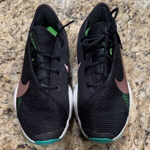 Nike Kids Black and Pink Sneakers